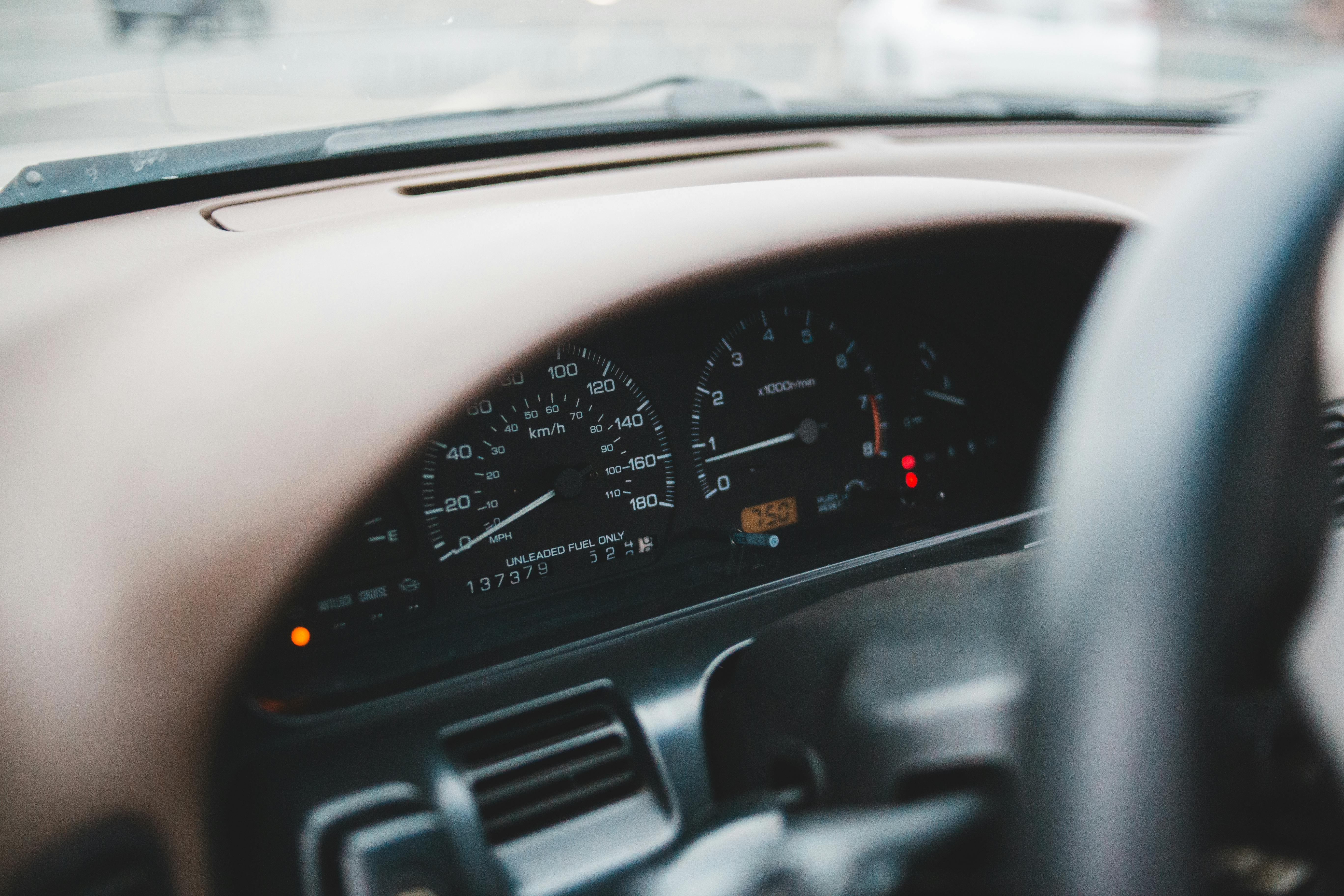 A car's dashboard