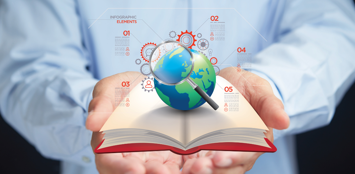 An image emphasizing research