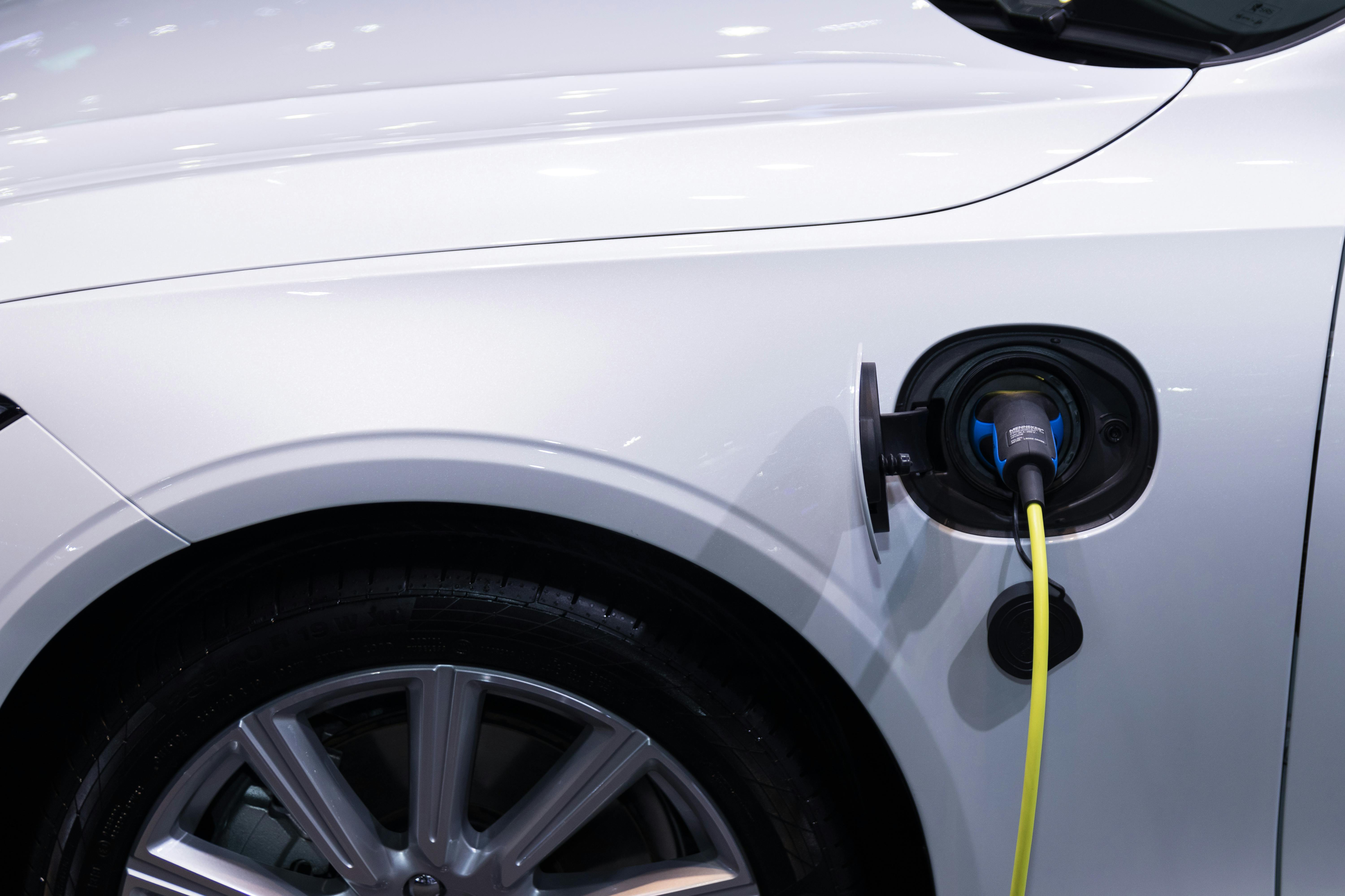 An electic car charging